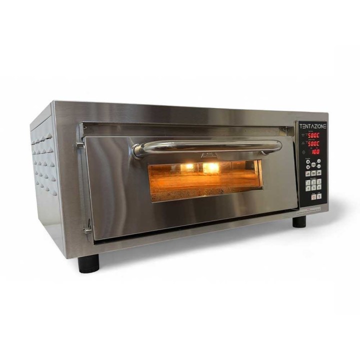 Tentazione MAX GT3 sähköpizzauuni, cordieriittikivi, 2 800 W, 500 °C, 230 V