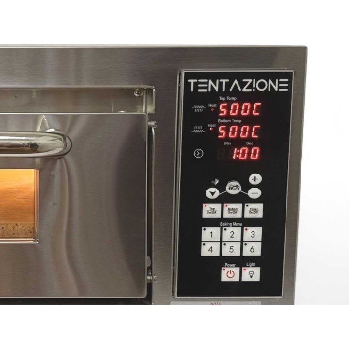 Tentazione MAX GT3 sähköpizzauuni, cordieriittikivi, 2 800 W, 500 °C, 230 V