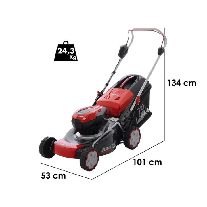 Efco LRi 44 P akkuruohonleikkuri, 41 cm, 40 V, 5 Ah, teräsrunko
