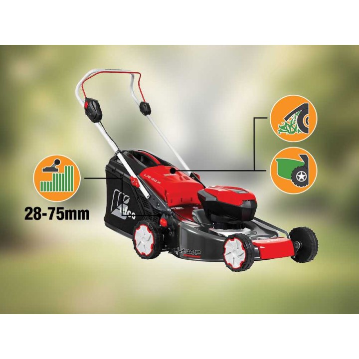 Efco LRi 44 P akkuruohonleikkuri, 41 cm, 40 V, 5 Ah, teräsrunko