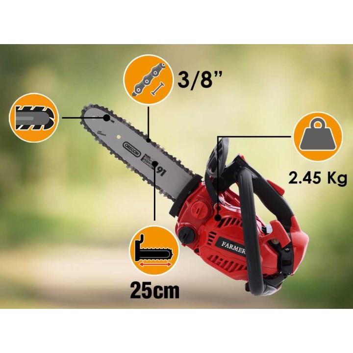 FARMER FA2610SA oksasaha, 25 cm³, 1,1 HP, 25 cm:n laippa
