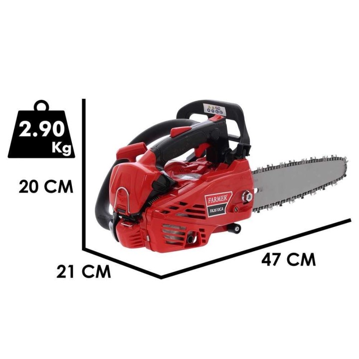 FARMER FA2610SA oksasaha, 25 cm³, 1,1 HP, 25 cm:n laippa