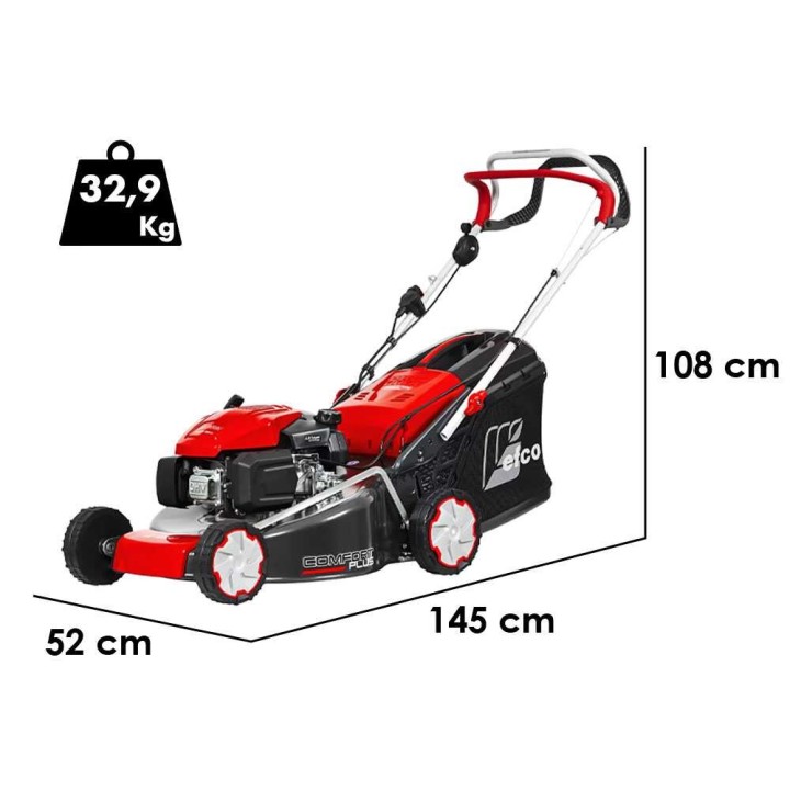 Efco LR 53 TKE Comfort Plus itsestään vetävä ruohonleikkuri, 166 cm³, sähkökäynnistys