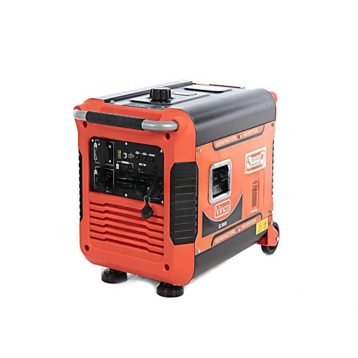 Vinco QL3000i invertterigeneraattori, 3 kW, 230 V, pyörällinen ja hiljainen