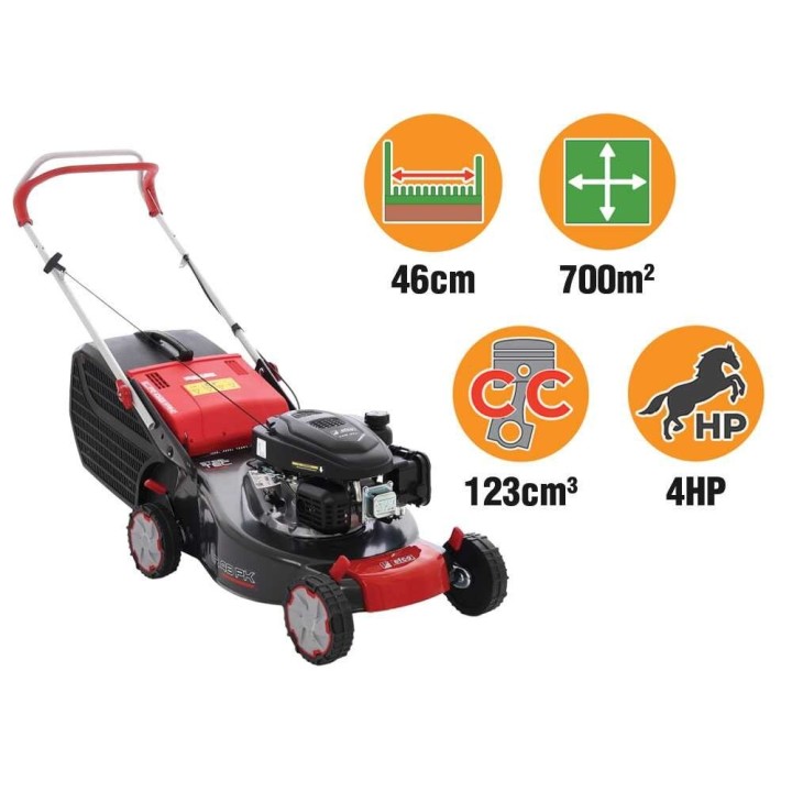 Efco LR 48 PK Comfort bensiiniruohonleikkuri, 46 cm, 123 cm³, 4 HP
