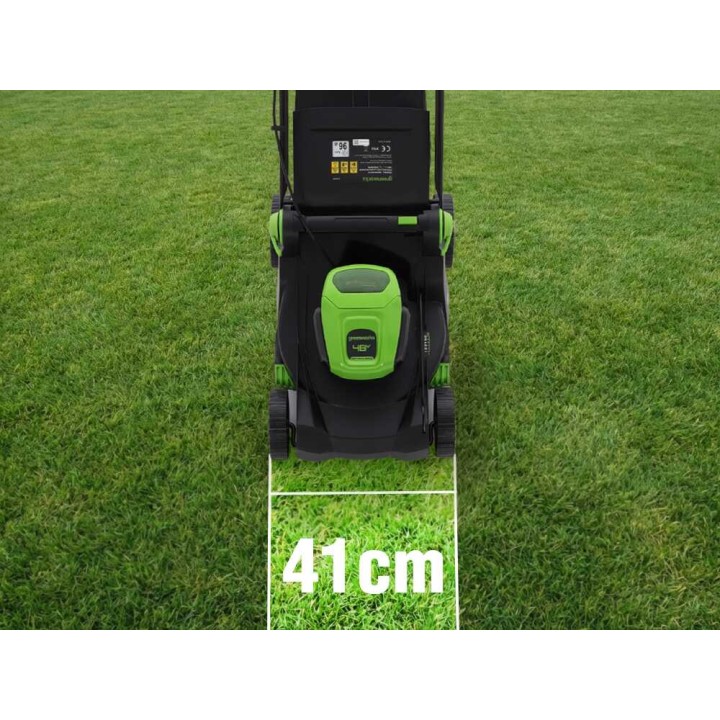 Greenworks GD48LM41II akkuruohonleikkuri, 41 cm, 48 V, 4 Ah