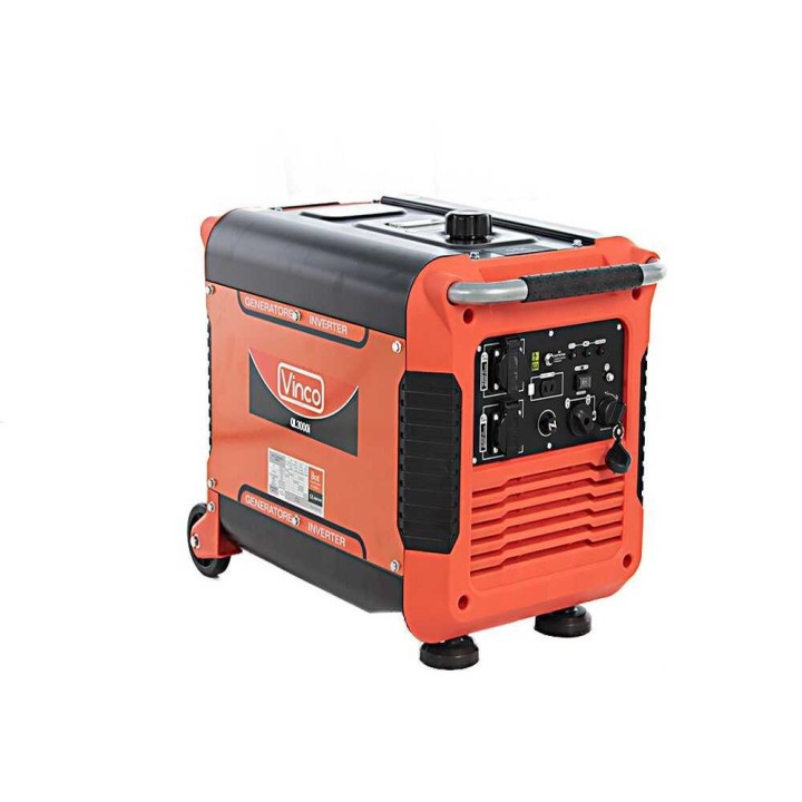 Vinco QL3000i invertterigeneraattori, 3 kW, 230 V, pyörällinen ja hiljainen