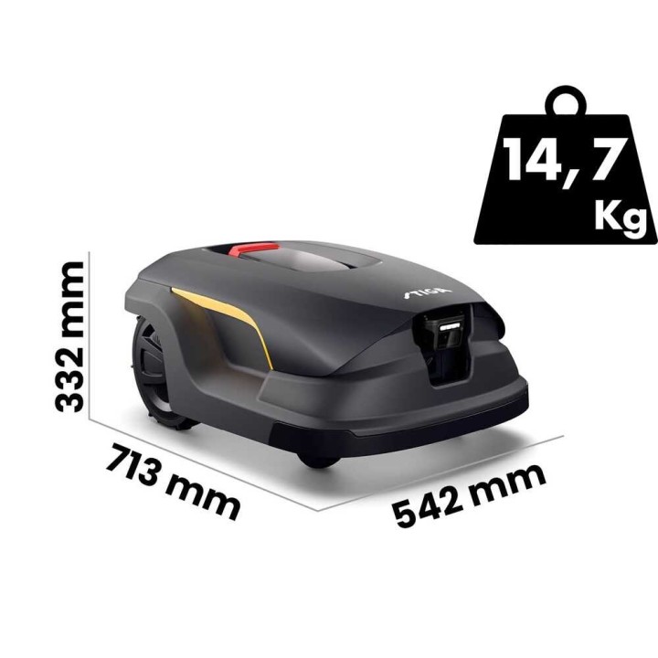 STIGA A 140v robottiruohonleikkuri, 26 cm, 14 Ah, rajakaapeliton