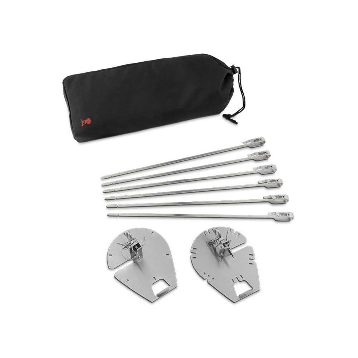Weber Crafted 7685 varraskehikko, 6 vartaita, 40,64 cm, ruostumaton teräs