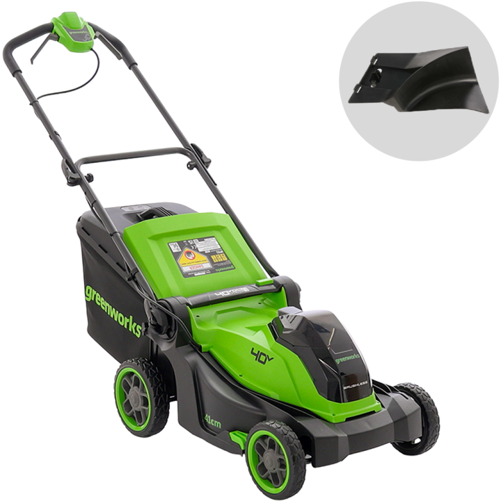 Greenworks LM4104 akkuruohonleikkuri 40 V 41 cm ilman akkua ja laturia