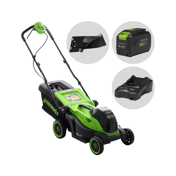 Greenworks LM360D akkuruohonleikkuri 36 cm 48 V 4 Ah 400 m
