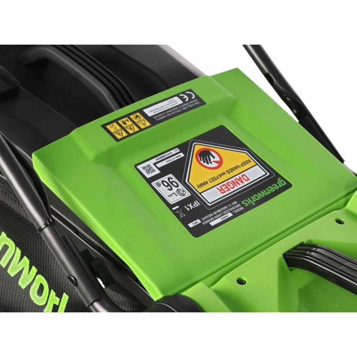 Greenworks LM360D akkuruohonleikkuri, 36 cm, 48 V, 4 Ah, 400 m²