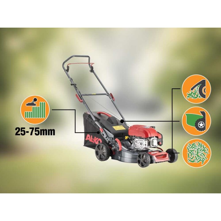 AL-KO Easy 4.26 P-D bensiinikäyttöinen ruohonleikkuri, 3 in 1, 131 cm³, 41 cm