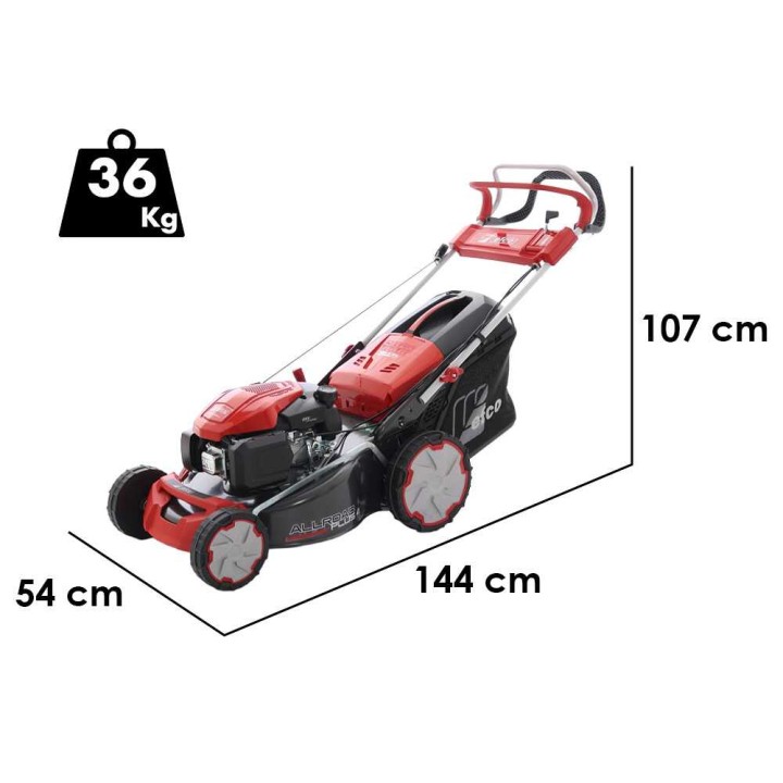Efco LR 48 TK Allroad Plus 4 -bensiiniruohonleikkuri, 166 cm³, 46 cm, 4-in-1-ominaisuus