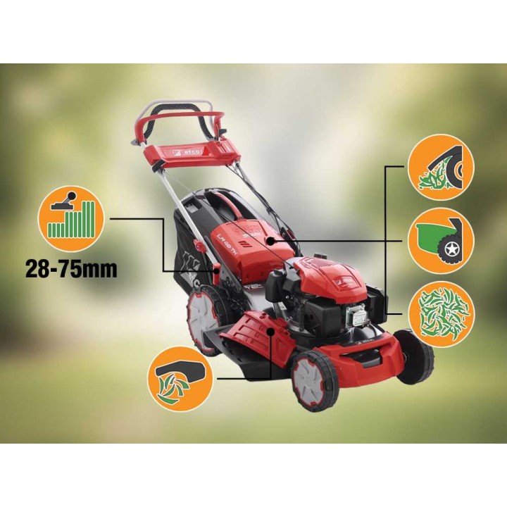 Efco LR 48 TK Allroad Plus 4 -bensiiniruohonleikkuri, 166 cm³, 46 cm, 4-in-1-ominaisuus