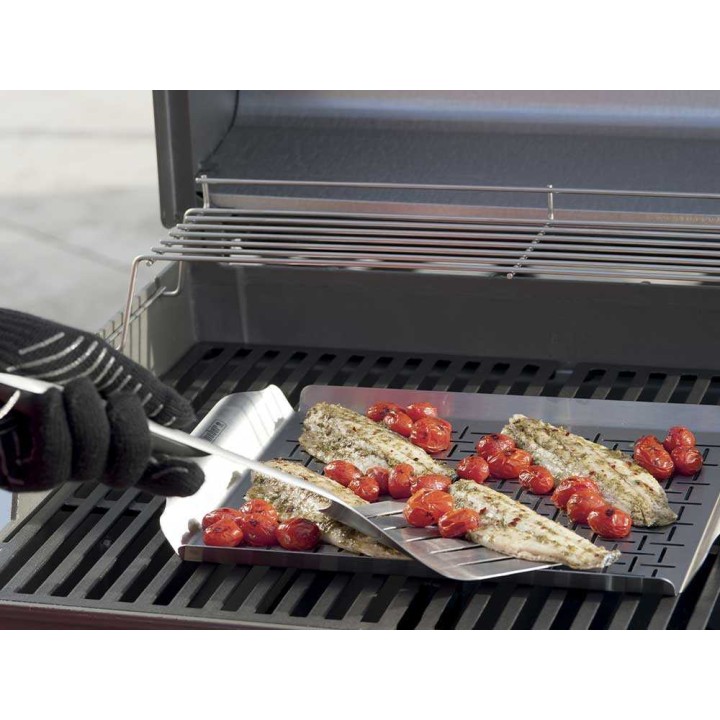 Weber 6435 Deluxe -grillilevy, ruostumatonta terästä, 30 × 44 cm