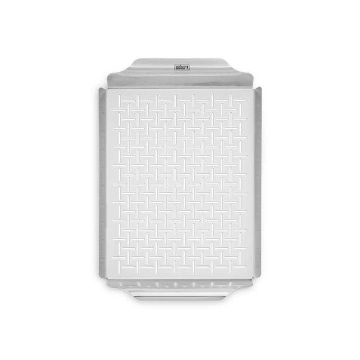 Weber 6435 Deluxe -grillilevy, ruostumatonta terästä, 30 × 44 cm