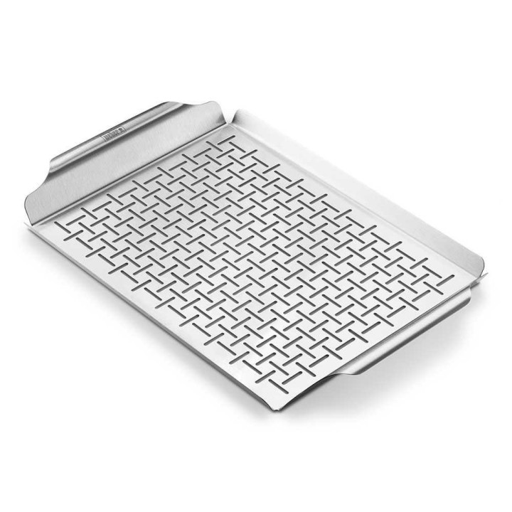 Weber 6435 Deluxe -grillilevy, ruostumatonta terästä, 30 × 44 cm