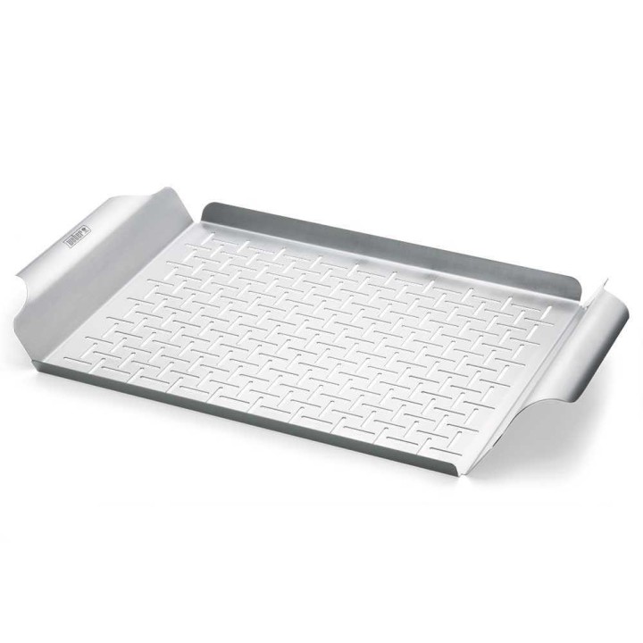 Weber 6435 Deluxe -grillilevy, ruostumatonta terästä, 30 × 44 cm