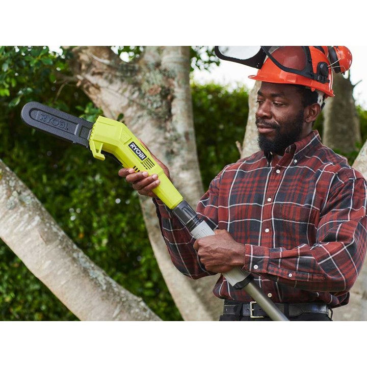 Ryobi RY18PP20A-0 akkukäyttöinen teleskooppinen oksasaha, 20 cm, 18 V, ilman akkua ja laturia