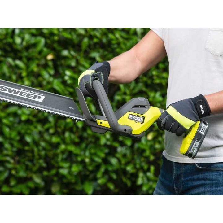 Ryobi RY18HT55A-120 akkukäyttöinen pensasleikkuri, 55 cm, 18 V, 2 Ah