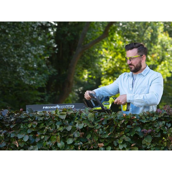 Ryobi RY18HT55A-120 akkukäyttöinen pensasleikkuri, 55 cm, 18 V, 2 Ah