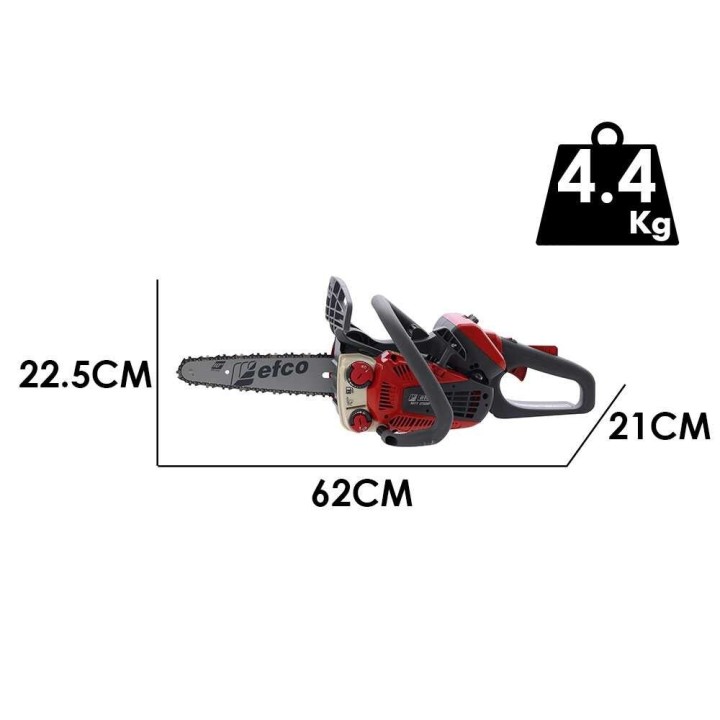 Efco MTT 2500 R bensiinikäyttöinen oksasaha, carving-laippa 25 cm, 1,3 HP