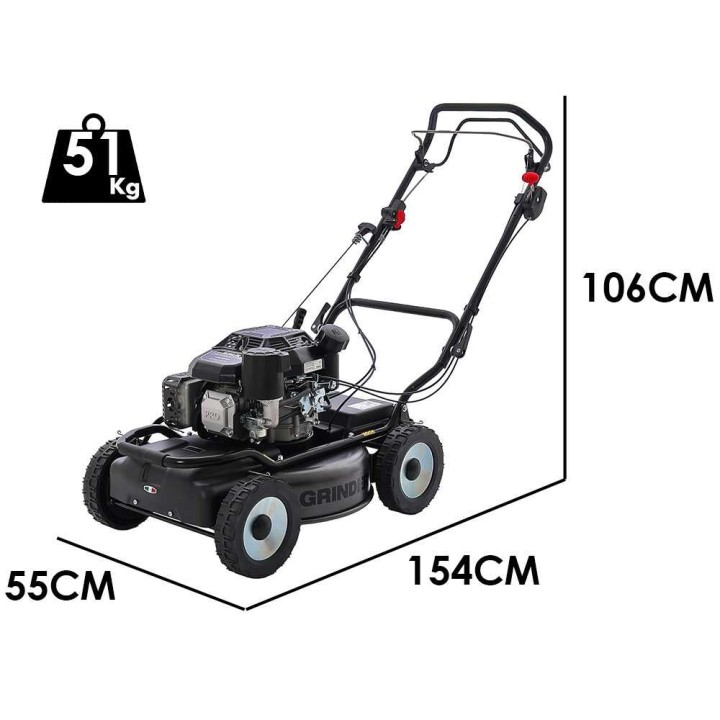 GRINDER Pro Max 4x4 52 bioleikkuu ruohonleikkuri 6 HP 52 cm