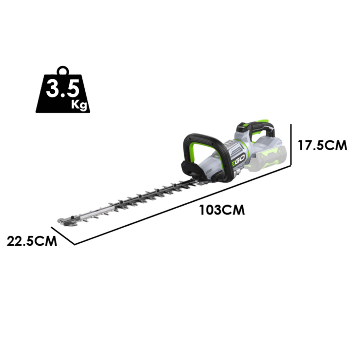 EGO HT 5110 E akkukäyttöinen pensasleikkuri, 51 cm, 56 V, ilman akkua ja laturia