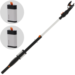 Fiskars eLopper Bypass akkuoksaleikkuri 24 V teleskooppivarsi 130 170 cm