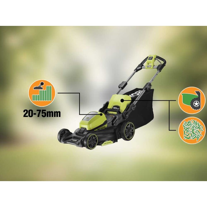 Ryobi RY36LM40A-140 akkuruohonleikkuri, 36 V, 4 Ah, 40 cm