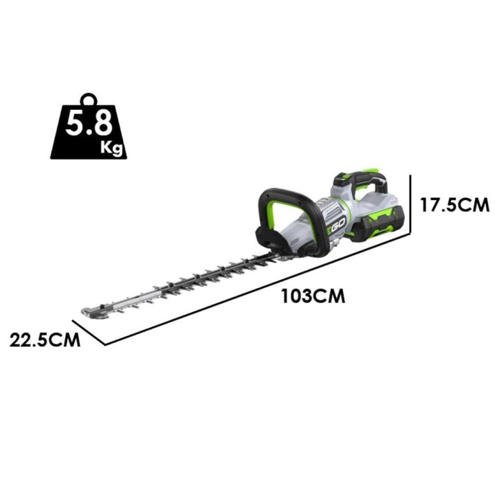 EGO HT 5110 E akkupensasleikkuri, 51 cm, 56 V / 5 Ah