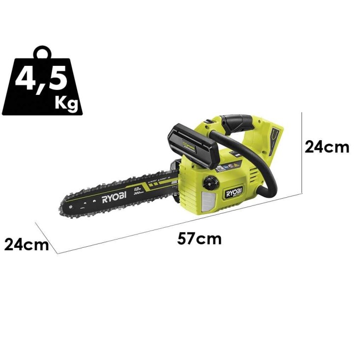 Ryobi RY36THCSX30A-140 akkukäyttöinen oksasaha, 36 V, 4 Ah, 30 cm
