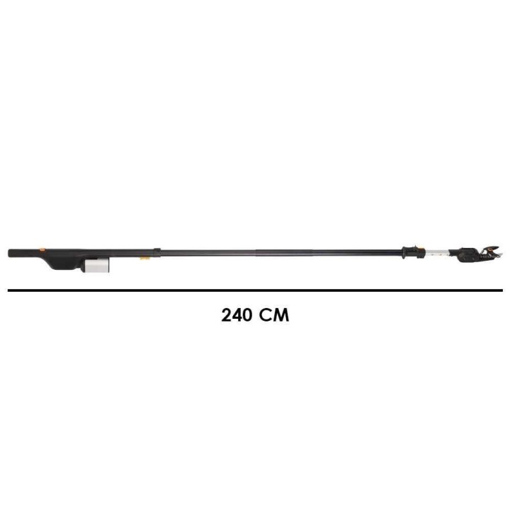 Fiskars eTree Pruner Bypass akkukarsija, 240–400 cm, 24 V, 32 mm