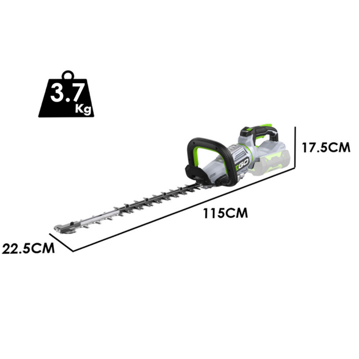 EGO HT 6510 E akkukäyttöinen pensasleikkuri, 65 cm, 56 V, ilman akkua ja laturia