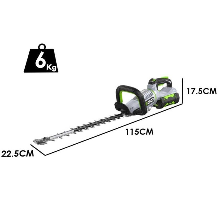 EGO HT 6510 E akkupensasleikkuri, 65 cm, 56 V, 5 Ah