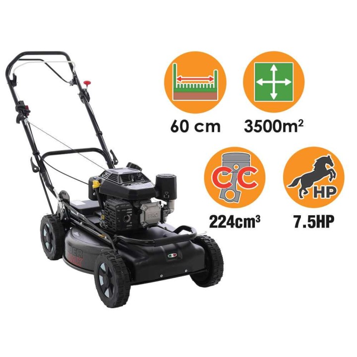 GRINDER Pro Max 4x4 60 bioleikkaava ruohonleikkuri, Kohler CV224, 60 cm, 4×4