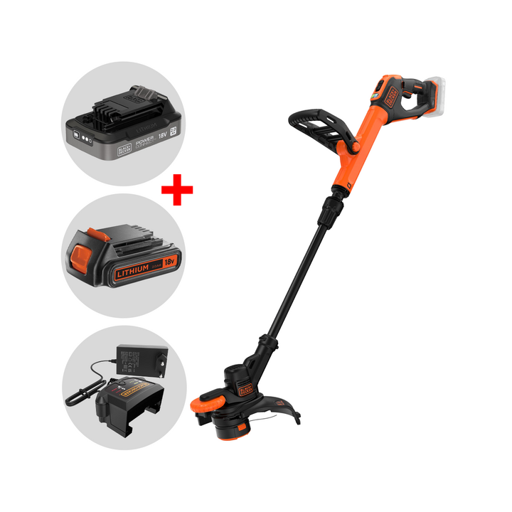 Black Decker BCST918D1 QW akkutrimmeri 18 V 28 cm 2 Ah