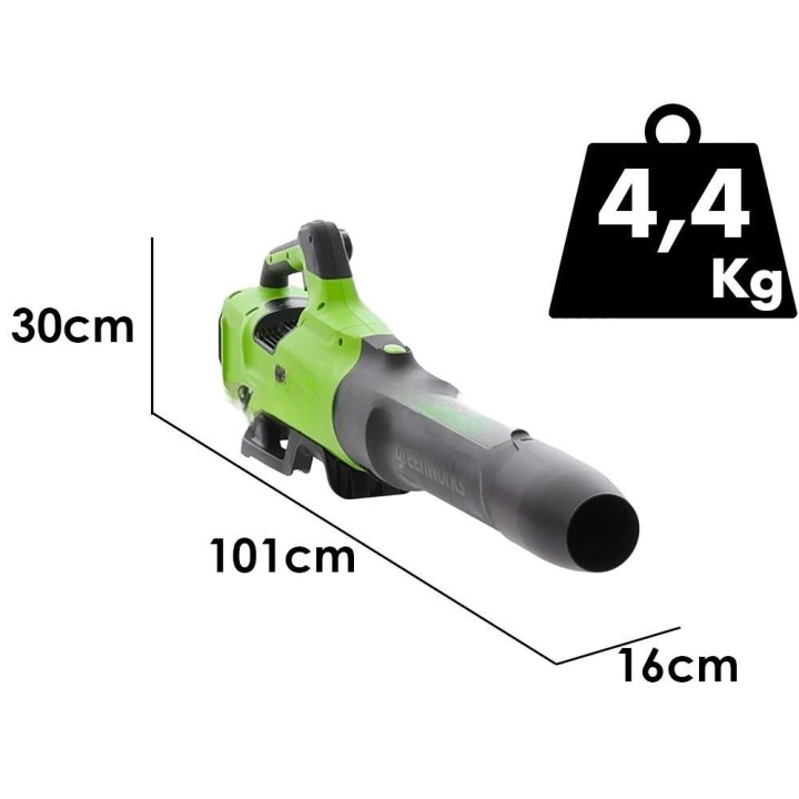 Greenworks BL2206H akkukäyttöinen aksiaalipuhallin, 60 V, 4 Ah