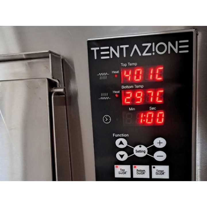 Tentazione MAX GT3 sähköinen pizzauuni, 2 800 W, 500 °C, biscotto-paistopohja