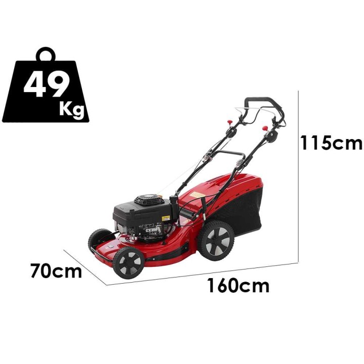 AGRI 55 SKW 3V vetävä ruohonleikkuri, Kawasaki FJ180V, 6 HP, 52 cm