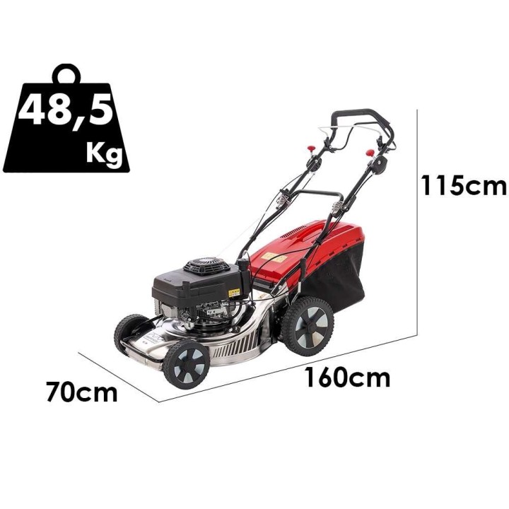 Marina Systems MX 55 SK 3V vetävä bensiiniruohonleikkuri, Kawasaki FJ180V, 6 HP, 52 cm