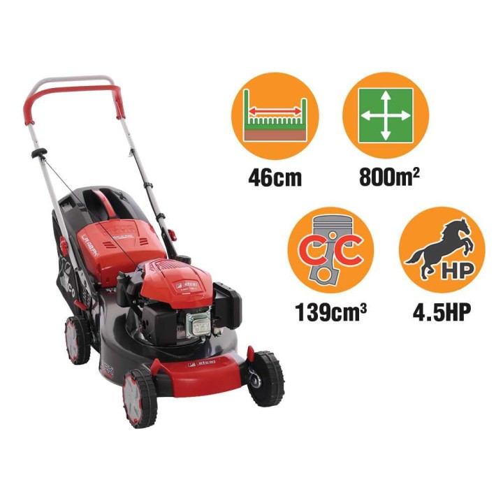 Efco LR 48 PK Comfort Plus ruohonleikkuri, 139 cm³, 46 cm, 70 l
