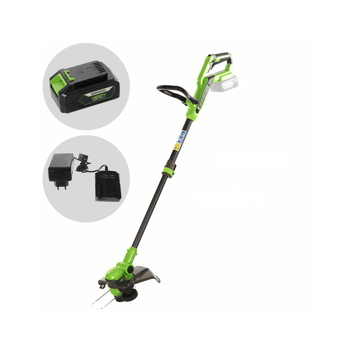 Greenworks G48GTE30IIK2 akkukäyttöinen reunaleikkuri 48 V 2 Ah 30 cm