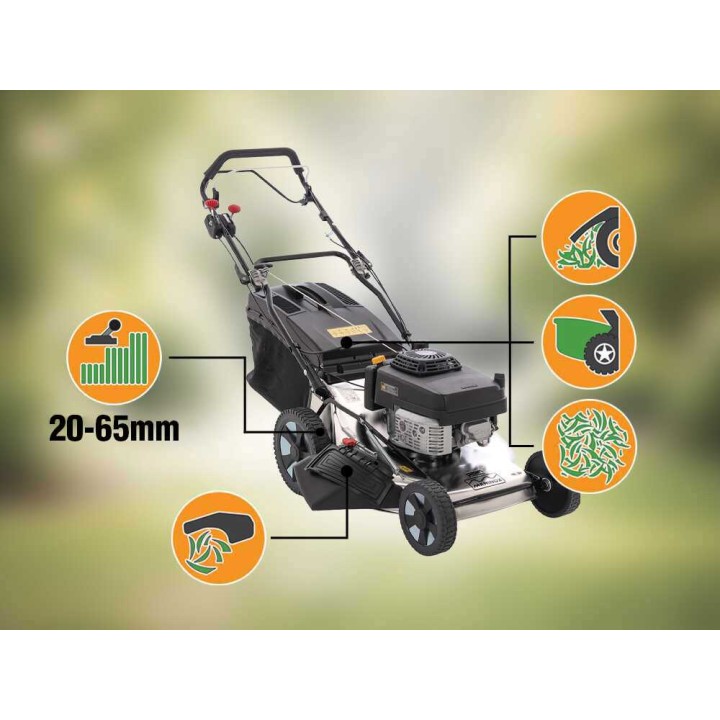 Marina Systems MX 57 SK 3V vetävä bensiiniruohonleikkuri, 57 cm, Kawasaki FJ180V 6 HP
