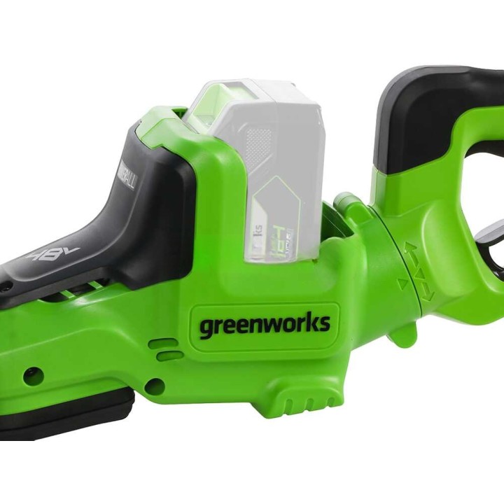 Greenworks HT48DL00-01 akkupensasleikkuri, 66 cm, 48 V, ilman akkua ja laturia