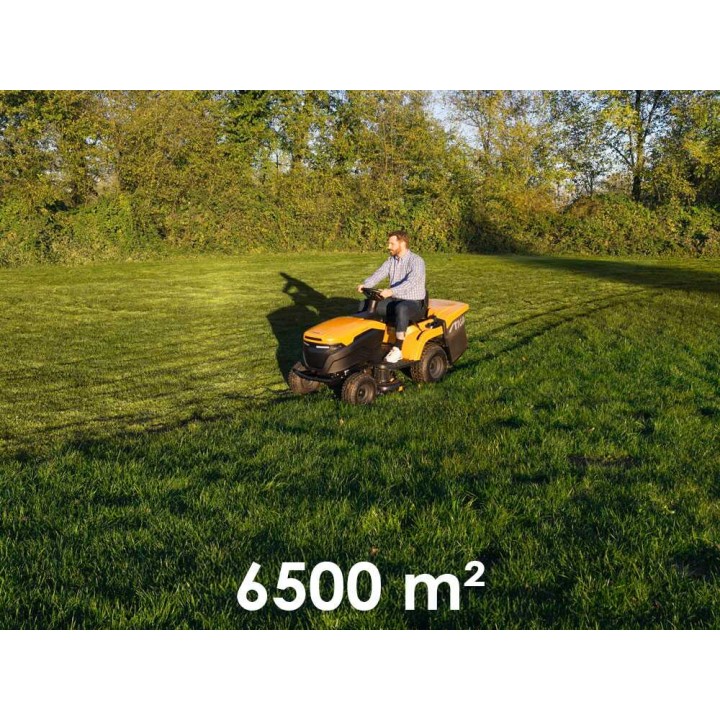 Stiga Estate 598e akkukäyttöinen ajoleikkuri, 98 cm, 56 V / 40 Ah, keruu ja silppuaminen
