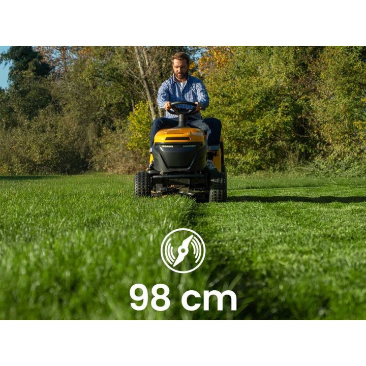 Stiga Estate 598e akkukäyttöinen ajoleikkuri, 56 V, 40 Ah, 98 cm