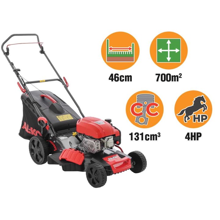AL-KO Easy 4.66 P-D bensiinikäyttöinen ruohonleikkuri, 131 cm³, 46 cm, 4-in-1