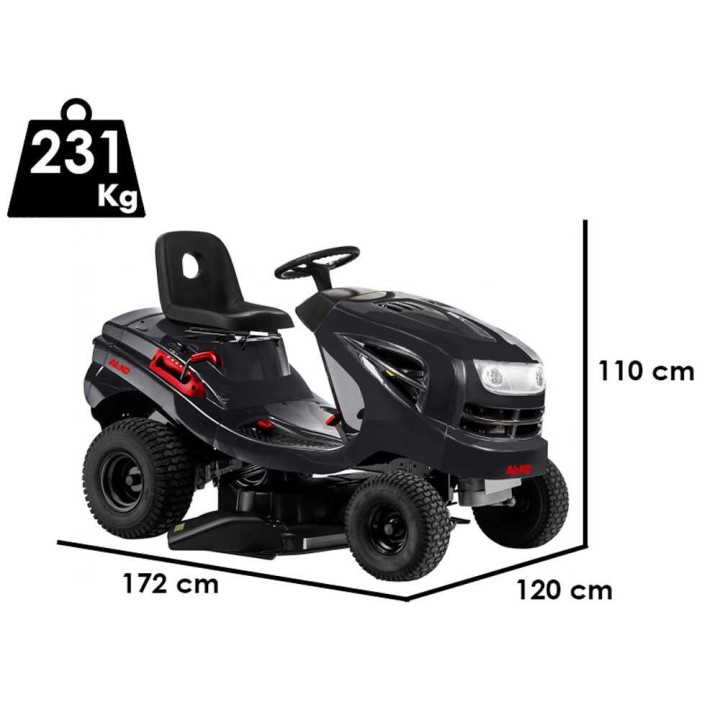 AL-KO T18-111.4 HDS-A V2 ajoleikkuri, hydrostaattinen, 110 cm, sivulle purkava